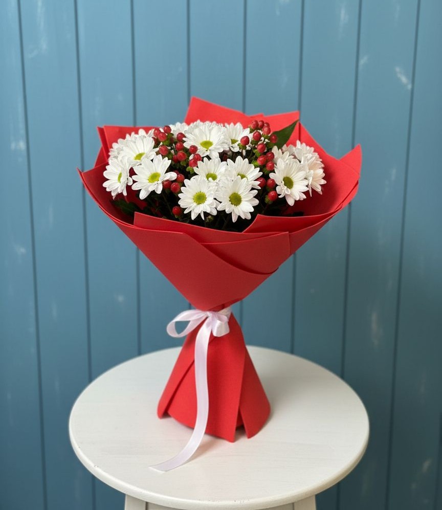 Букет цветов из: Хризантемы в Енисейске