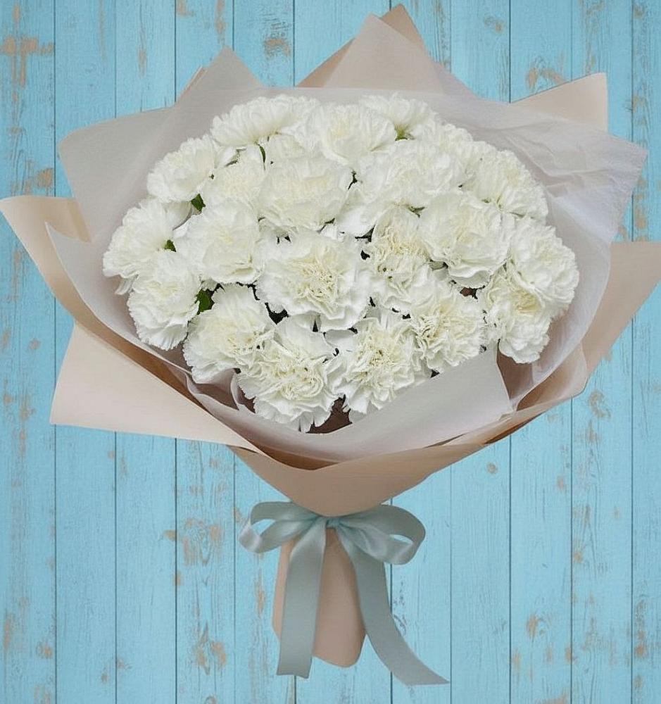 Букет цветов из: Гвоздики в Енисейске