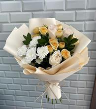Букет цветов из:  Розы и Хризантемы в Енисейске