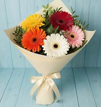 Букет цветов из:  Герберы в Енисейске