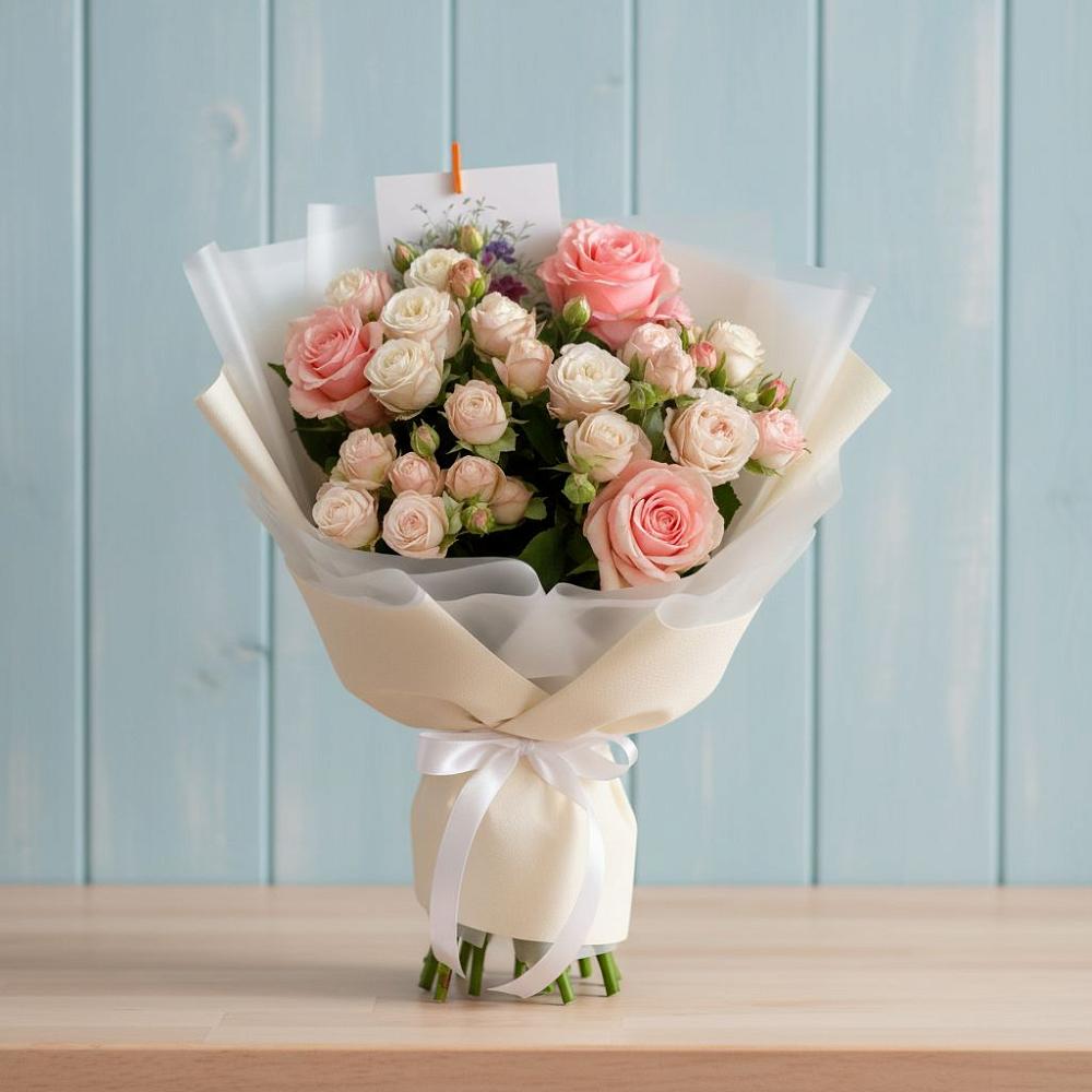 Букет цветов из: Розы в Енисейске