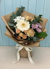 Букет цветов из:  Герберы и Хризантемы в Енисейске