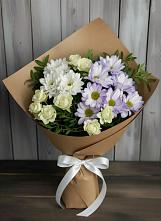 Букет цветов из:  Хризантемы и Розы #REPLACE_PRED# Енисейске