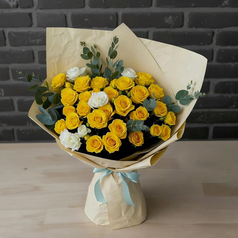 Букет цветов из: Розы в Енисейске