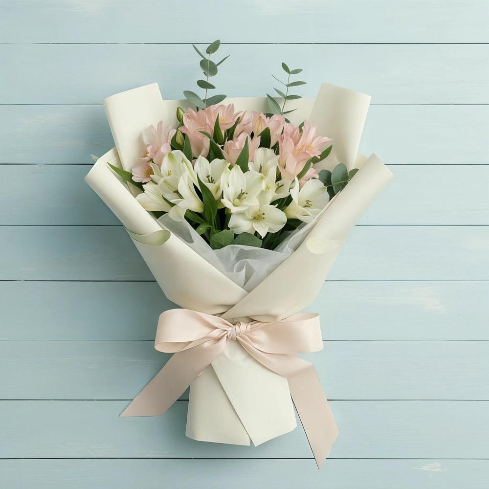 Букет цветов из: Альстромерии в Енисейске