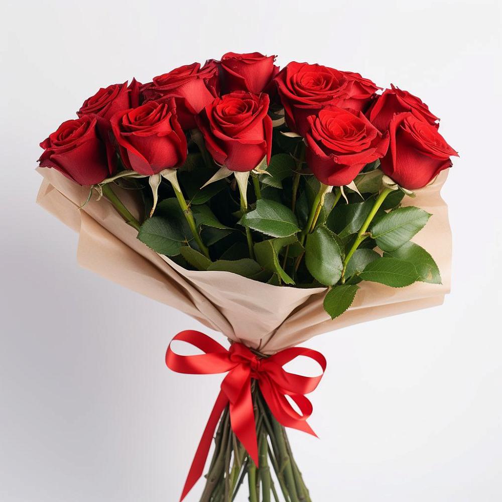 Букет 11 Красных роз Эдлесс Лав в Енисейске